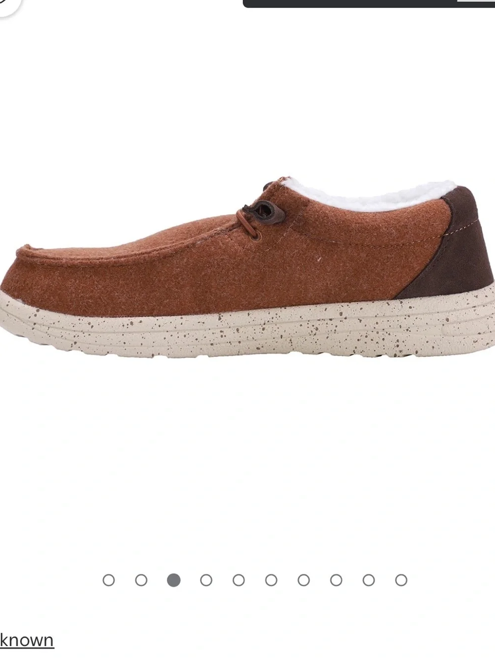 NWOB Lamo Samuel Chestnut Wool Men's Slip-On Shoe Size 10